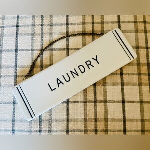 hearth & hand • stoneware laundry sign